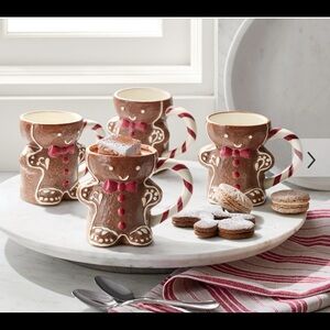 Pottery barn Mr Spice gingerbread mugs set of 2